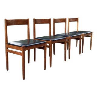 Mid-Century Danish Teak Dining Chairs, 1960s, Set of 4 For Sale
