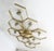 21st Century Hive Satin Brass Clear Murano Flush Mount by Fabio LTD For Sale - Image 6 of 9