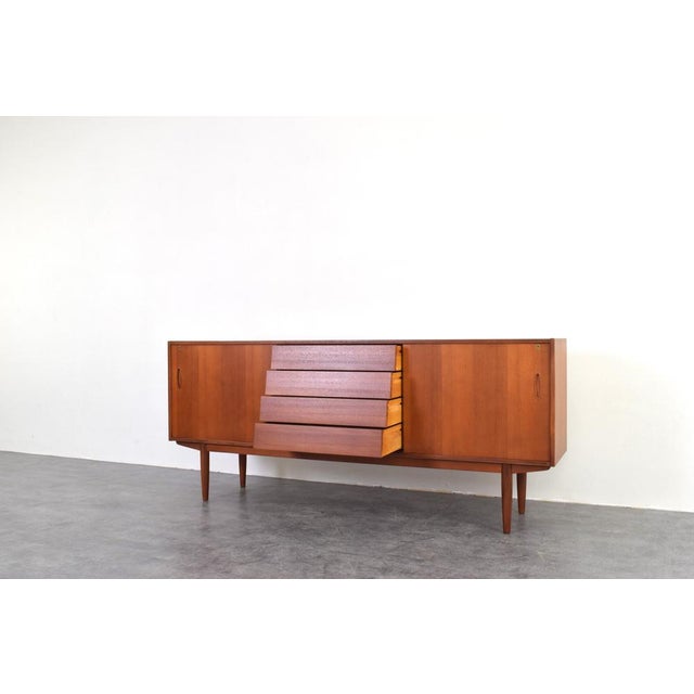 Mid-Century Modern Scandinavian Sideboard in Teak by Nils Jonsson for P.S. Heggen, 1960s. For Sale - Image 12 of 18