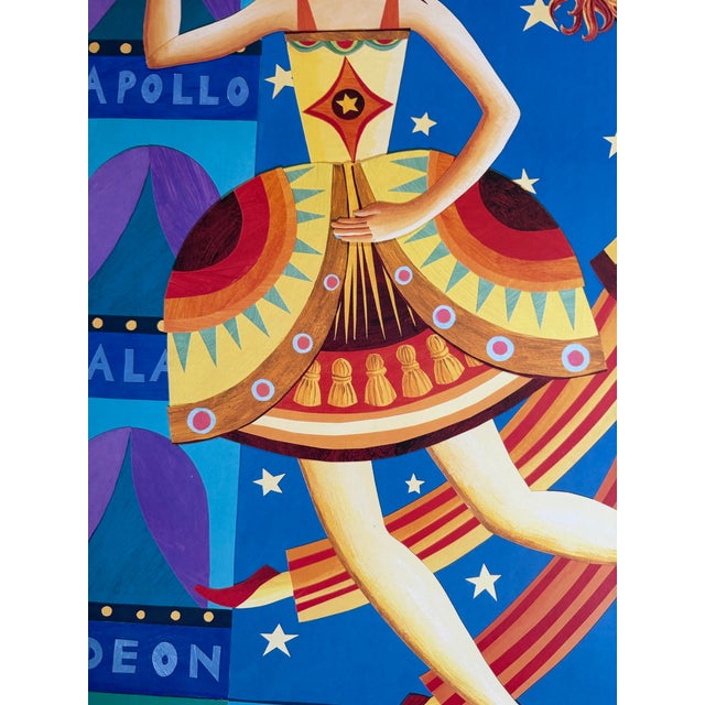Lesley Saddington,Simply Showbiz by Tube and Bus (1998), Original First Edition Poster , Printed in Uk For Sale - Image 10 of 14