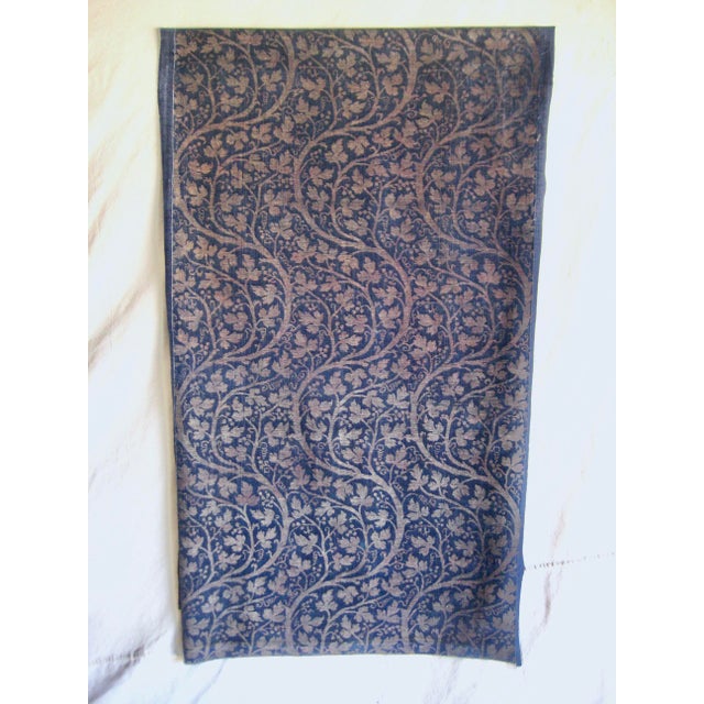 Textile Large Fortuny Vintage Printed Velvet Roll Circa 1930 For Sale - Image 7 of 12