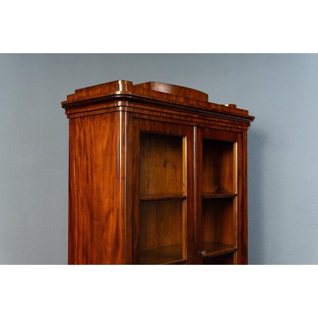 Biedermeier Mahogany Bookcase, 1840s For Sale - Image 5 of 16