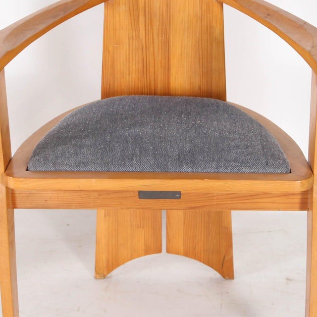 Wood Vintage Japanese Armchairs, 1992, Set of 2 For Sale - Image 7 of 17