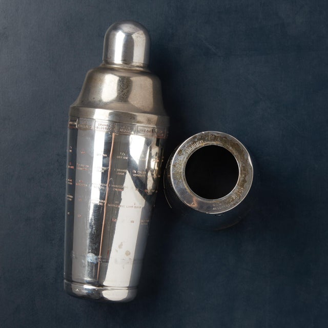 Art Deco 1930's Napier "Dial a Drink" Cocktail Shaker For Sale - Image 3 of 5