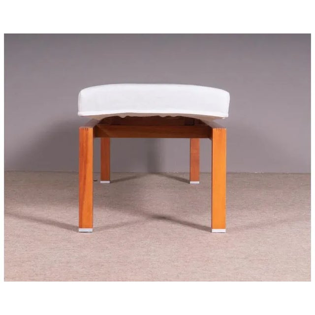 Vintage Cherry Wood Bench For Sale - Image 5 of 7