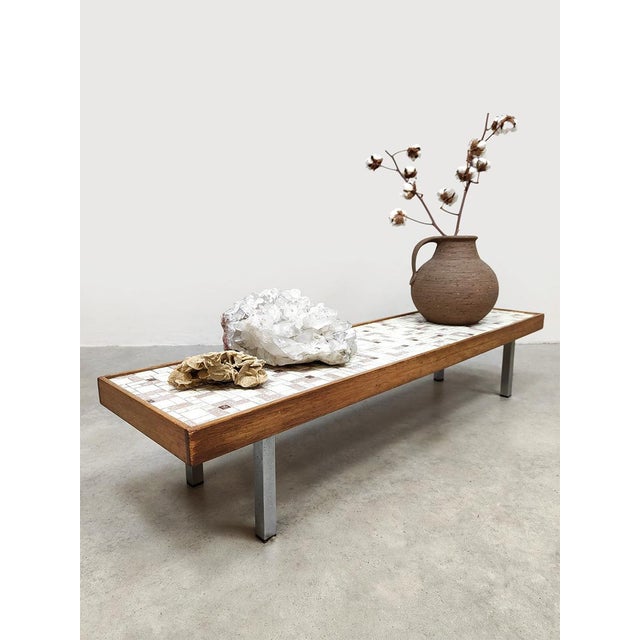 Vintage Tile Coffee Table, 1960s For Sale - Image 3 of 7