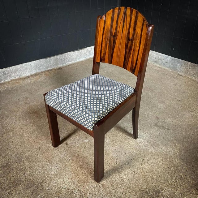 Art Deco Mid-Century Dining Room Chairs, Set of 4 For Sale - Image 10 of 15