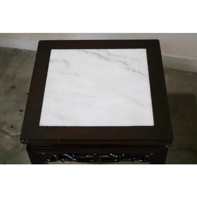 Late 20th Century Late 20th Century Black Wood Stool For Sale - Image 5 of 7