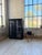 Antique Black Bamboo Glass-Fronted Bookcase, 1900s For Sale - Image 3 of 18