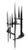Metal David Palumbo Huge Iconic 60s Mid Century Modern Brutalist Hand Forged Iron Sculpture and Menorah For Sale - Image 7 of 7