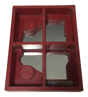 Vintage 1970s Louise Nevelson Style Industrial Mirror