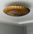 Handmade Brass Flush Mount Ceiling Light, Raw Brass Scalloped Fixture for Bedroom, Hallway & Living Room For Sale - Image 11 of 14