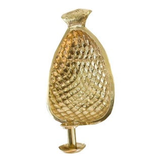 Brass Pineapple Candle Wall Hanging For Sale
