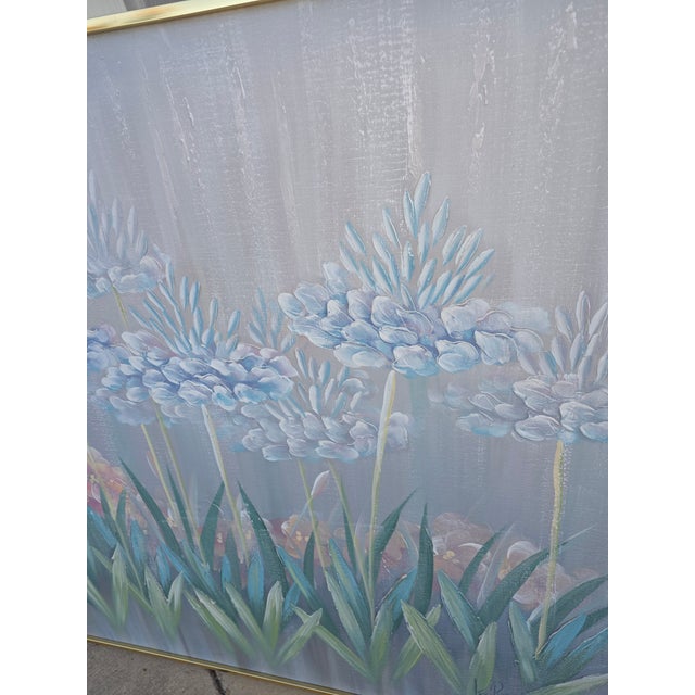 Vintage Flower Painting by Lee Reynolds For Sale - Image 12 of 12