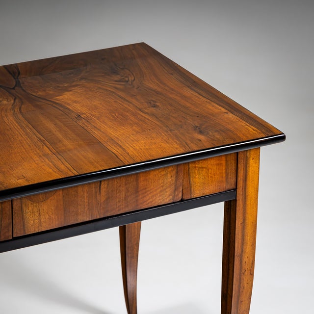 Biedermeier Walnut Table, 1820s For Sale - Image 6 of 8