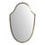 Vintage Italian Brass Wall Mirror, 1970s For Sale - Image 9 of 9
