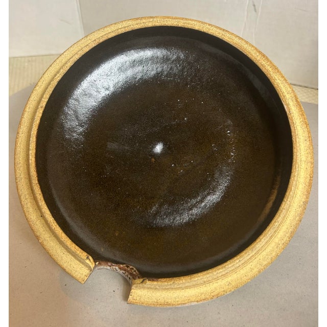 Vintage 1970’s Studio Pottery Stoneware Soup Tureen With Plate For Sale - Image 4 of 12