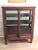 Antique Oak Showcase Store Display Cabinet Bookcase With Sliding Doors For Sale - Image 4 of 18