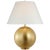 AERIN by Visual Comfort Signature Morton Large Table Lamp in Gild with Linen Shade For Sale