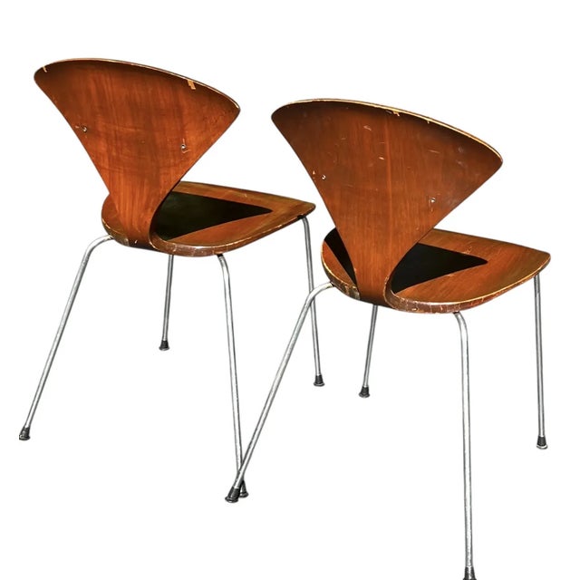 Wood Mid-Century Modern Bernardo by Plycraft Molded Plywood Dining Chairs - Set of 4 For Sale - Image 7 of 10