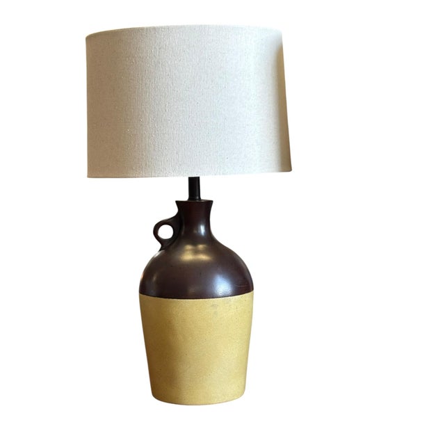 Farmhouse Mid 20th Century Jug W/Loop Lamps, a Pair For Sale - Image 3 of 7