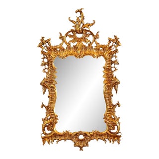 Antique Baroque Ornate Wall Mirror in Luxurious Gold For Sale
