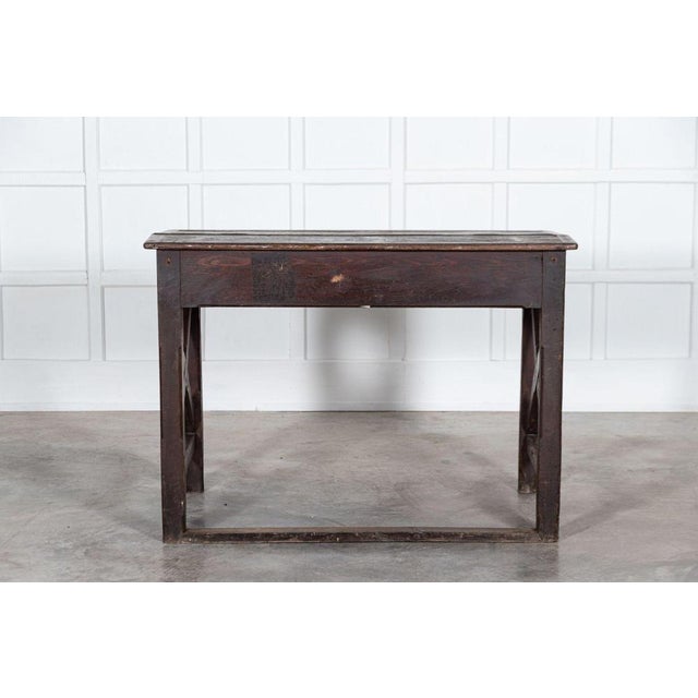 Wood 19th Century English Pine Clerks Desk, 1870s For Sale - Image 7 of 16