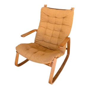 1970s Vintage Scandinavian Westnofa Rocking Chair