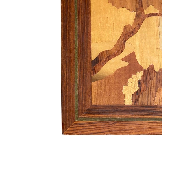 Mid-Century Marquetry Inlay Panel Art, Hand-Made in Italy For Sale - Image 4 of 8