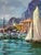 Oil Painting Pier in Front of the City Yuriy Suprunchuk For Sale - Image 6 of 11