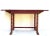 Chinoiserie Table Desk: Antique Warm Red Lacquer and Gilt Chinoiserie French Table / Writing Desk For Sale - Image 3 of 12