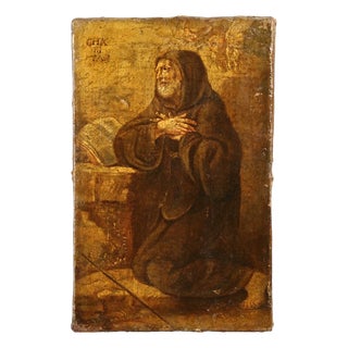 Italian Artist, Saint Francis of Paola, 1670, Oil on Canvas For Sale