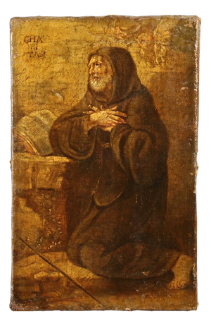 Italian Artist, Saint Francis of Paola, 1670, Oil on Canvas