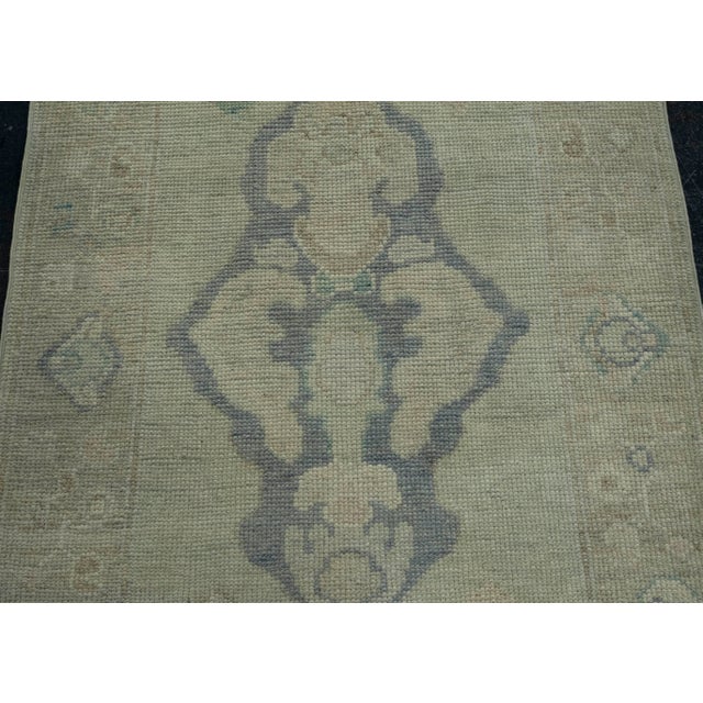 Turkish Oushak Rug 2'10" x 10'7" #17821 For Sale In Houston - Image 6 of 8