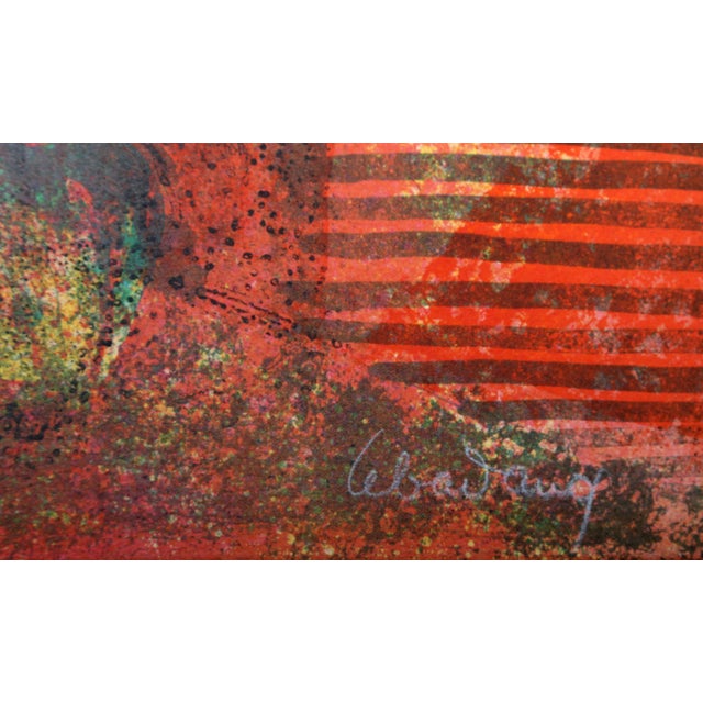 Still Life in Red by Lebadang (aka Hoi), Vietnamese (1922–2015) Lithograph, signed and numbered in pencil Edition of E.A....