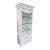 Elegant White Glazed Curio Display Cabinet For Sale