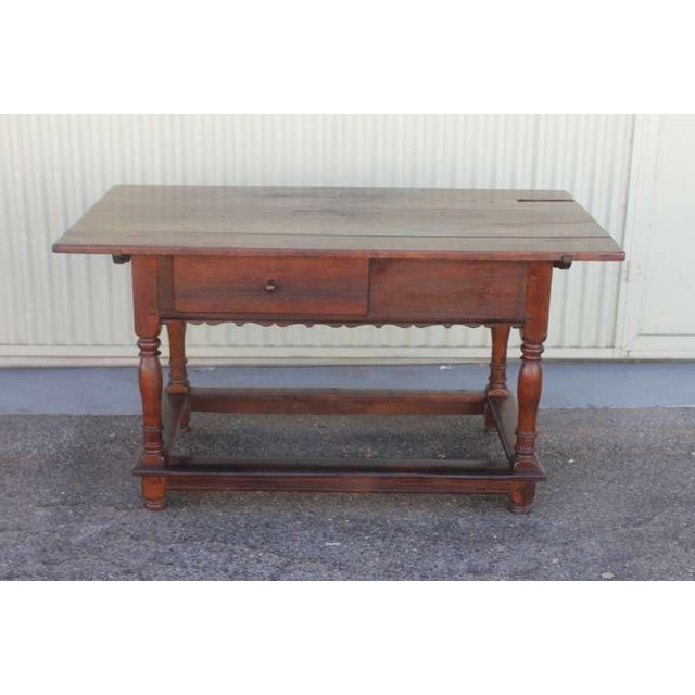 Folk Art 18th Century Pennsylvania Walnut Tavern Table For Sale - Image 3 of 9