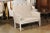 A French Empire style painted wood marquise chair from the 19th century, with carved palmettes. Born in France during the...