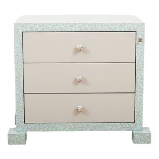 Cabinet in Chipboard Coated with Synthetic Resin and Lockable Drawers in Grey Fronts, 1980s For Sale