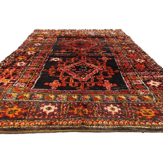 Mid-Century Modern Vintage Beni M'Guild Moroccan Rug, 05'11 X 10'02 For Sale - Image 3 of 10