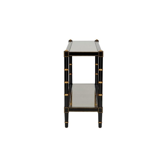 Chelsea House Inc Conner Cane Console - Black For Sale - Image 4 of 6