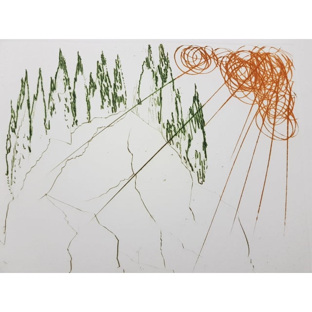 Salvador Dali - The fight with Morhoult - Original Etching 1970 For Sale - Image 4 of 7