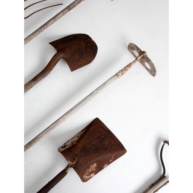 Early 20th Century Primitive Garden Tool Collection For Sale - Image 9 of 16