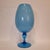1970s Vintage Italian Opal Blue Crystal Vase, 1970s For Sale - Image 5 of 18