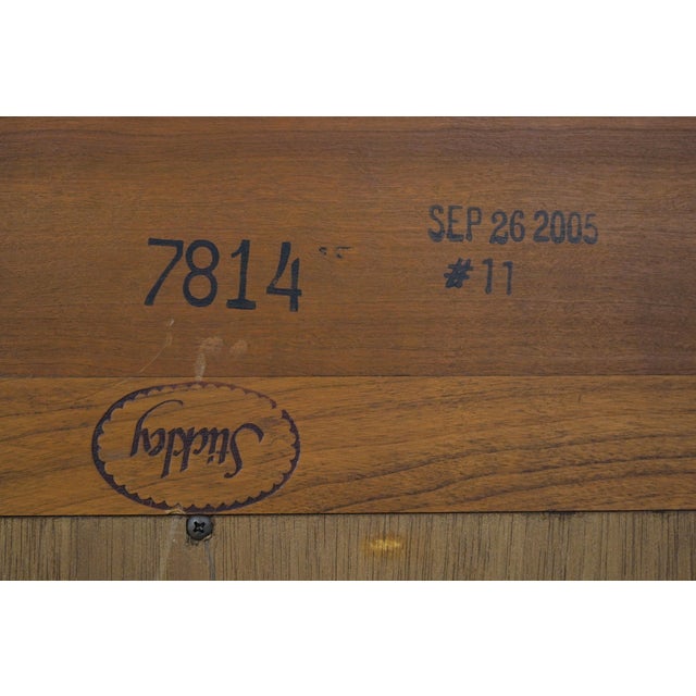 Stickley Cherry Marseilles 8 Drawer Double Dresser W. Mirror For Sale - Image 15 of 15