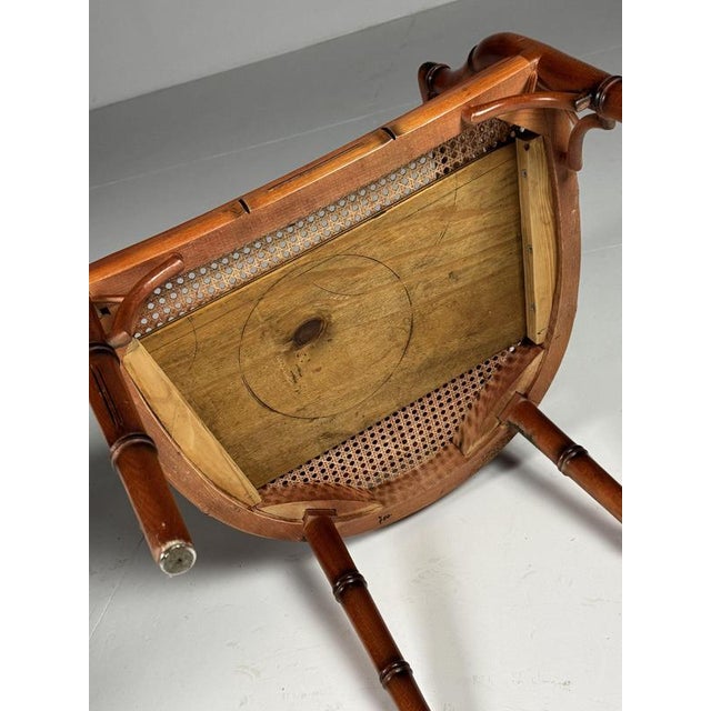 Vintage Faux Bamboo Chairs, Set of 4 For Sale - Image 6 of 16