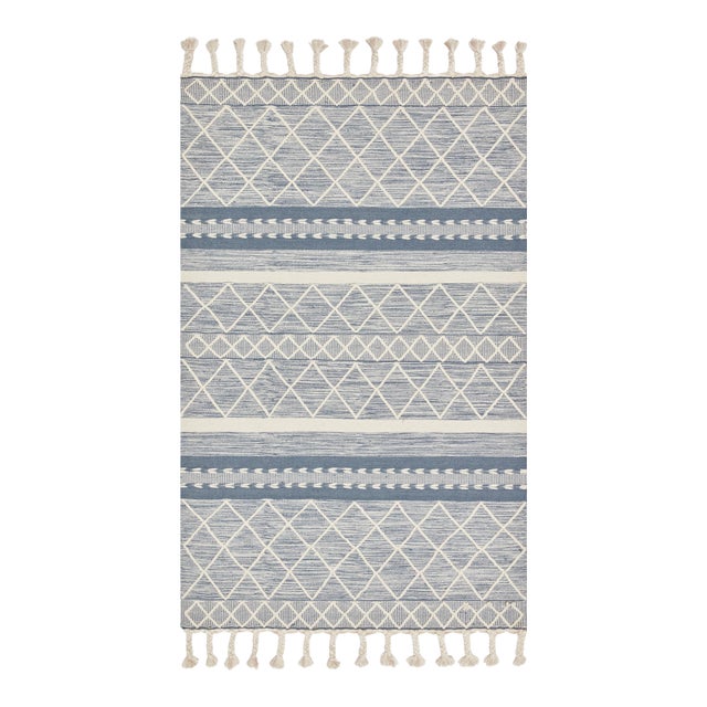Sample - Loloi II Sawyer Rug, Teal - 18" x 18" For Sale