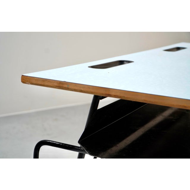 Black Teachers Desk by Willy Van Der Meeren for Tubax, Belgium, 1950s For Sale - Image 8 of 12
