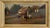 Antique Oil Painting on Canvas Cows Farm Landscape Pastoral Scene Signed Framed For Sale