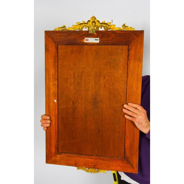 Ormolu & Porcelain Mounted Console Table & Mirror by Epstein, 20th Century, Set of 2 For Sale - Image 18 of 18